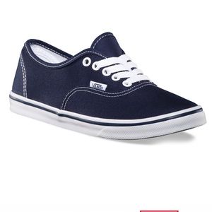 Vans, Blue Authentic Lo Pro Lace Up Sneakers